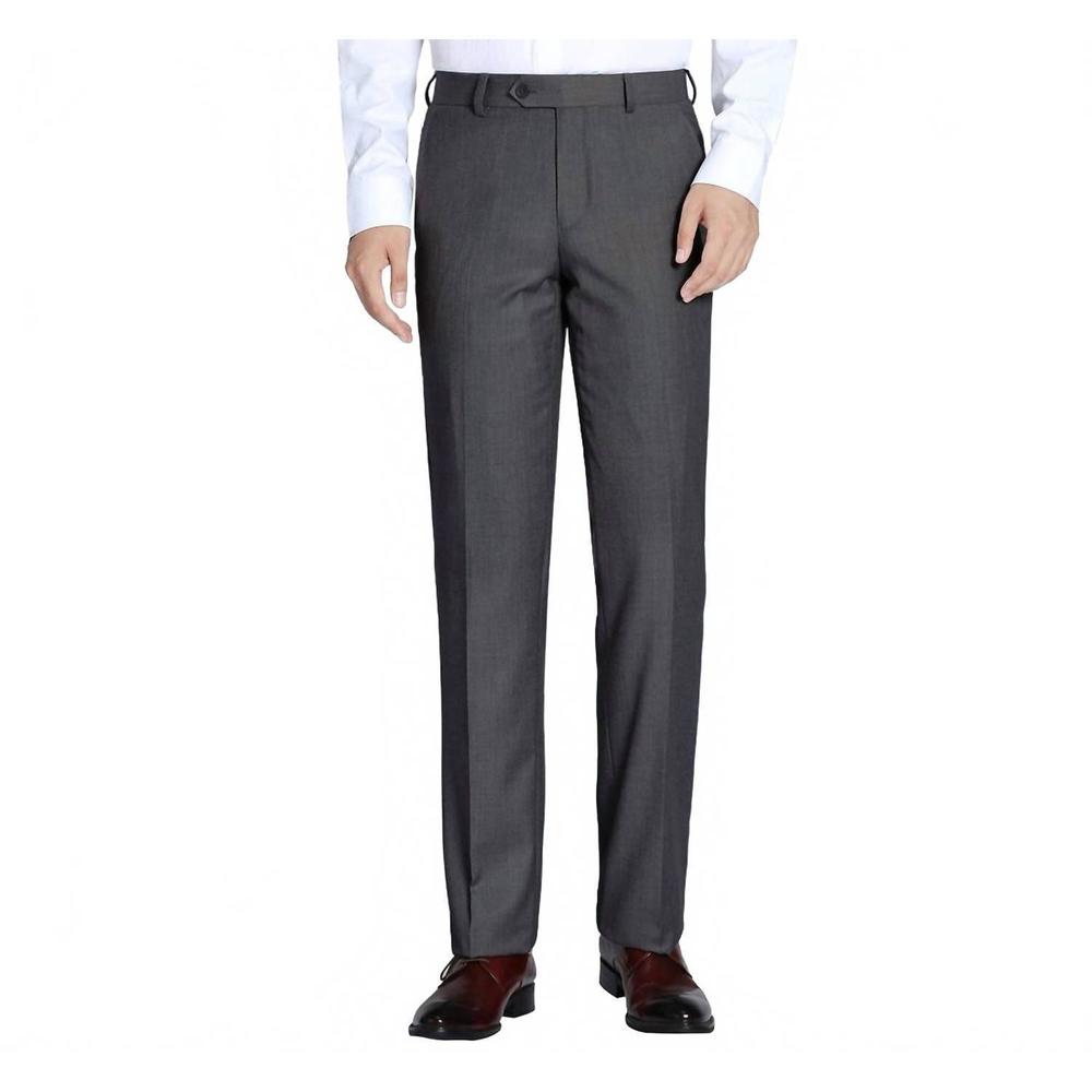 NEW RENOIR slim fit pant in dark grey